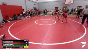 165 lbs Round 5 (6 Team) - Camden Crew, Pirate Wrestling Club vs Luke Dockins, Spartan Mat Club