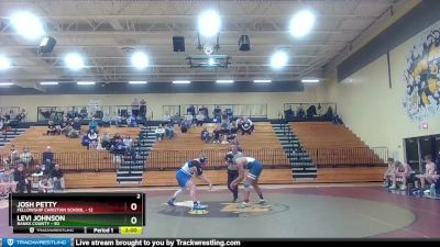 285 lbs Round 1 (16 Team) - Josh Petty, Fellowship Christian School vs Levi Johnson, Banks County