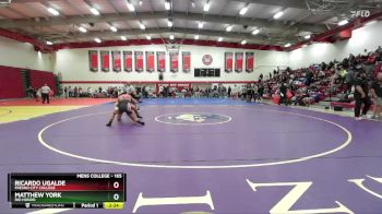 165 lbs Quarterfinal - Ricardo Ugalde, Fresno City College vs Matthew York, Rio Hondo