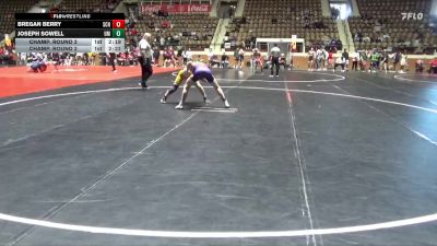 133 lbs Champ. Round 2 - Bregan Berry, Reinhardt University (GA) vs Joseph Sowell, Montevallo