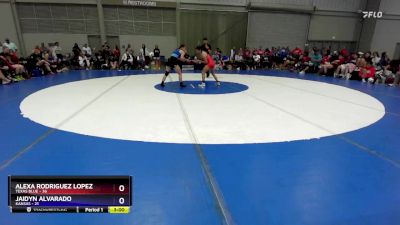 100 lbs Round 3 (8 Team) - Alexa Rodriguez Lopez, Texas Blue vs Jaidyn Alvarado, Kansas