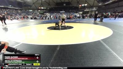 75 lbs Quarterfinal - Nicolas Estrada, Toppenish USA Wrestling Club vs Tazio Alfaro, Snoqualmie Valley Wrestling Club