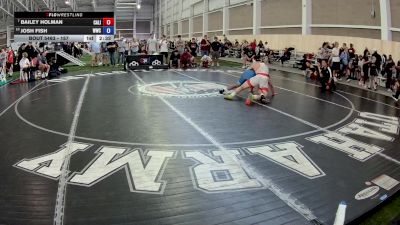 157 lbs Champ. Round 3 - Bailey Holman, California vs Josh Fish, Westlake Wrestling Club
