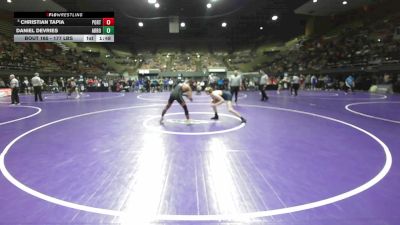 177 lbs Round Of 32 - Christian Tapia, Porterville vs Daniel DeVries, Arroyo Grande