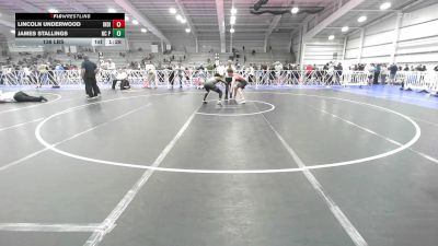 138 lbs Rr Rnd 3 - Lincoln Underwood, Indiana Outlaws Yellow vs James Stallings, NC Pride Wrestling Club