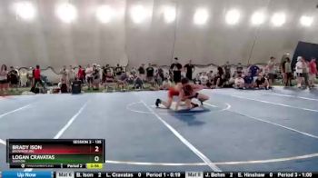 135 lbs Cons. Round 6 - Brady Ison, Brownsburg vs Logan Cravatas, Samson