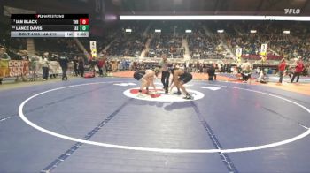 4A-215 lbs Champ. Round 1 - Ian Black, Thunder Basin vs Lance Davis, Cheyenne East
