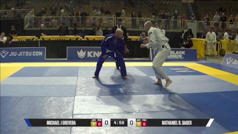 Nathaniel R. Sager vs Michael J Grevera 2025 Pan Jiu Jitsu IBJJF Championship