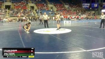 155 lbs Semis & 1st Wrestleback (8 Team) - Emily Novak, E4-Grand Forks vs Jyllian Parker, E2-Carrington