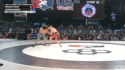 215 lbs Champ. Rd Of 64 - Benjamin Green, North Carolina vs Jackson Bowden, Rhode Island