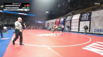 285 Class 1 lbs Champ. Round 1 - Gunnar Wenneker, North Callaway vs Christopher Kellum, Lift For Life Academy Charter