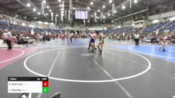 149 lbs Semifinal - Genesis Martinez, U-town Hammers vs Jesus Morales, Wolf Pack