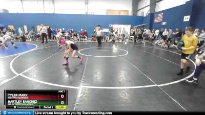80 lbs Cons. Round 3 - Hartley Sanchez, All In Wrestling Academy vs Tyler Marx, Fighting Squirrels