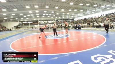 4-157 lbs Cons. Semi - Sebastian Griffiths, Loudoun Valley High School vs Kyle Csikari, Spotsylvania