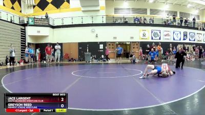 82 lbs Semifinal - Jace Largent, South Dearborn Wrestling Club vs Greyson Reed, Midwest Xtreme Wrestling