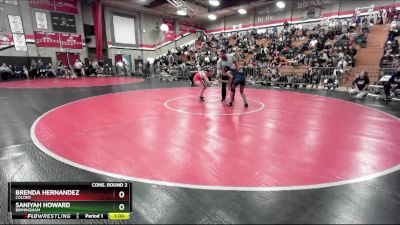 115 lbs Cons. Round 2 - Saniyah Howard, Birmingham vs Brenda Hernandez, Colony