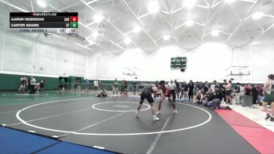 165 lbs Cons. Round 3 - Aaron Hoshizaki, Covina vs Carter Adams, South Torrance