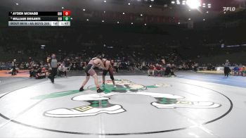 6A Boys 285 lbs 5th Place Match - Ayden McNabb, David Douglas Boys vs William DeSanti, Forest Grove Boys