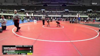 Rookie 3-5 84 Round 1 - Gavin Overby, Bull Island Grappling vs Dakota Brown, Twisted Joker Wrestling