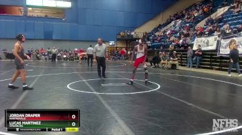 2 - 144 lbs Cons. Round 3 - Jordan Draper, Martinsville vs Lucas Martinez, Strasburg