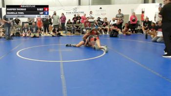 50 lbs Rr Rnd 3 - Harper Thomas, PA West White - W vs Isabella Thiel, Lady Warriors United - W