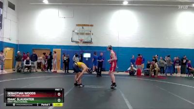 144 lbs Cons. Round 4 - Sebastian Woods, Calvert Hall College vs Isaac Slaughter, Saint Paul`s School