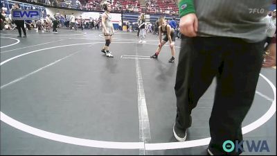 80 lbs Quarterfinal - Sawyer Green, Tuttle Wrestling Club vs Ely Garrett, Deer Creek Wrestling Club