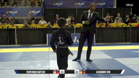 Alexander Tjen vs Felipe Miles Sattler 2026 Pan Kids Jiu-Jitsu IBJJF Championship
