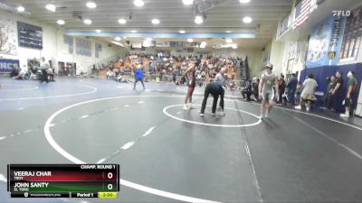 144 lbs Champ. Round 1 - John Santy, El Toro vs Veeraj Char, Troy