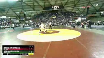 2A 120 lbs Cons. Round 3 - Brendan McBride, White River vs Brock Armstrong, Orting