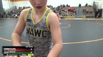 J-11 lbs Quarterfinal - Kaleb Brown, Pack732 vs Corbin Plank, Husky Wrestling Club