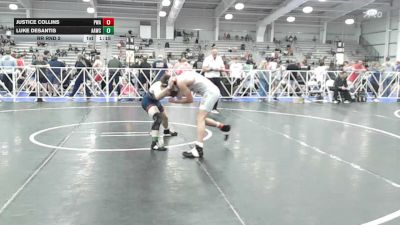 132 lbs Rr Rnd 2 - Justice Collins, Parabellum Mambas - HSB vs Luke DeSantis, All American Wrestling Club - HSB