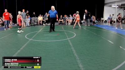 92 lbs Round 7 (8 Team) - Owen Jeter, Hammers vs Evan Restivo, Mat Assassins Black