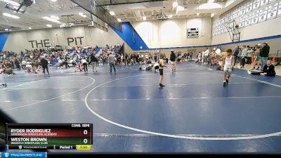 73 lbs Cons. Semi - Weston Brown, Wasatch Wrestling Club vs Ryder Rodriguez, Sanderson Wrestling Academy