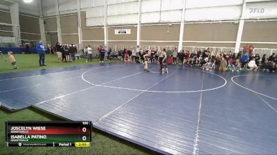 100 lbs Semifinal - Joscelyn Wiese, Grantsville vs Isabella Patino, Grantsville