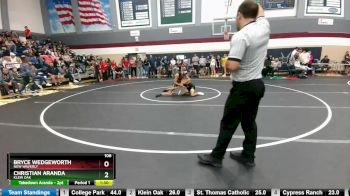 106 lbs Round 2 - Christian Aranda, Klein Oak vs Bryce Wedgeworth, New Waverly