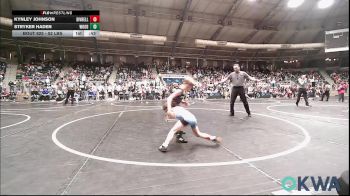 52 lbs Round Of 32 - Kynley Johnson, Division Bell Wrestling vs Stryker Haden, Woodward Youth Wrestling