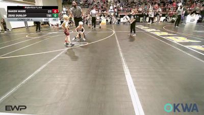 37-40 lbs Consi Of 4 - Baker Ware, Cleveland Takedown vs Zeke Dunlop, Team Tulsa Wrestling Club