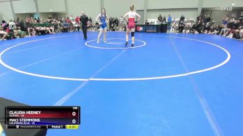 135 lbs Placement Matches (8 Team) - Claudia Heeney, Illinois vs Maci Stemmons, California Blue