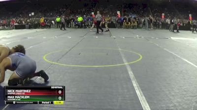 D2-165 lbs Semifinal - Max Macklem, Goodrich HS vs Nick Martinez, Harper Creek HS