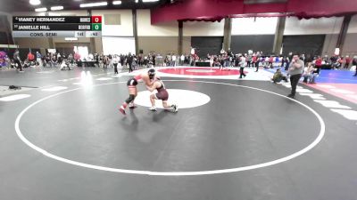 145 lbs Cons. Semi - Vianey Hernandez, El Paso Hanks vs Janielle Hill, Hereford