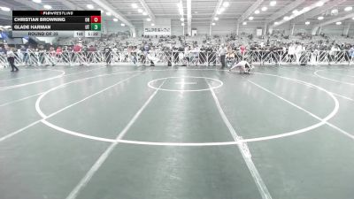 132 lbs Round Of 32 - Christian Browning, OH vs Glade Harman, UT
