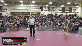 235 lbs Semifinal - Emma Schipper, Osage vs Ella Brown, Cedar Rapids Kennedy