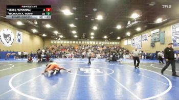 165 lbs Champ. Round 2 - Jesse Hetnandez, Justin Garza vs Nicholas A. Yamas, Coalinga