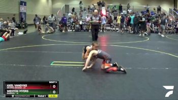 60 lbs Quarterfinals (8 Team) - Axel Vandyke, Belding Orange vs Weston Myers, BadBass