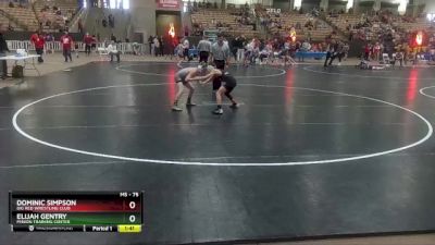 75 lbs 3rd Place Match - Dominic Simpson, Big Red Wrestling Club vs Elijah Gentry, Minion Training Center