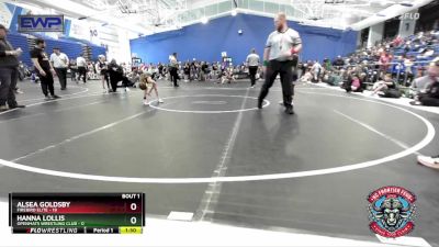 70 lbs Semis (4 Team) - Alsea Goldsby, Firebird Elite vs Hanna Lollis, OpenMats Wrestling Club