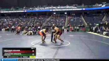 1 lbs Quarterfinal - Deshawn Holman, Thomasville vs Johnatan Argueta, Starmount