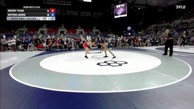 120 lbs Champ. Rd Of 64 - Brody Page, IL vs Kipton Lewis, IA