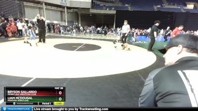 40 lbs Round 1 - Liam McDougal, Maddogs Wrestling vs Bryson Gallardo, Moses Lake Wrestling Club